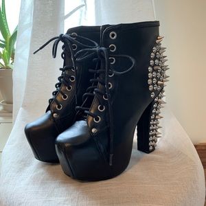 Jeffrey Campbell Lita Spike Boots Size 5